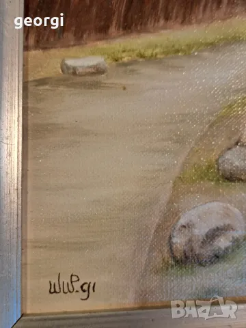 авторска картина маслени бои върху платно   24/3, снимка 5 - Картини - 49488345