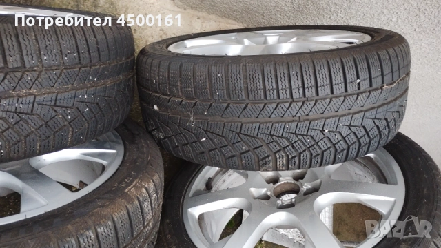 Алуминиеви джанти със зимни гуми 17', снимка 5 - Гуми и джанти - 52979350