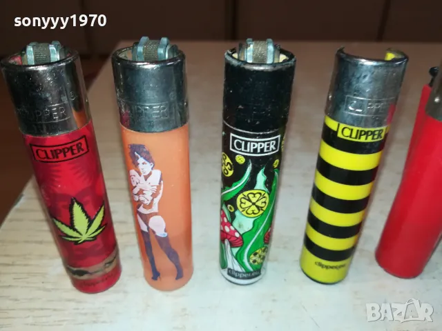 CLIPPER ЛОТ 4-КОЛЕКЦИОНЕРСКИ ЗАПАЛКИ 10БР 2312241241, снимка 6 - Колекции - 48441166