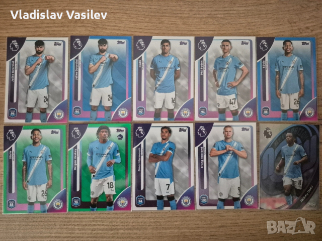 Topps Premier League 25/26 - базови, инсърти и паралели на отборите