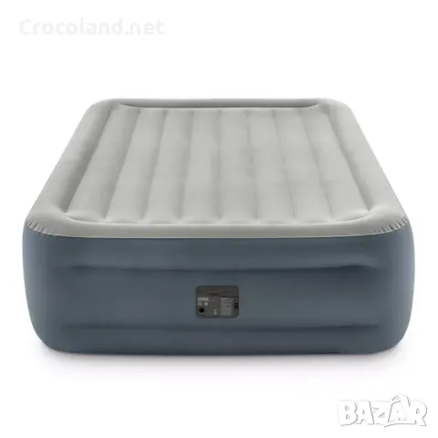 Надуваем матрак Intex Essential Rest, 152 х 203 х 46 см, Fiber-Tech, вградена помпа, плюшена повърхн, снимка 3 - Надуваеми легла - 50097247