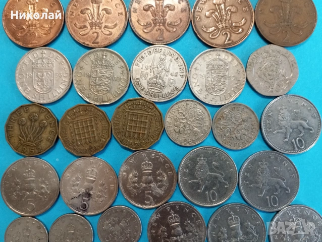 Лот монети Великобритания , снимка 4 - Нумизматика и бонистика - 53244242