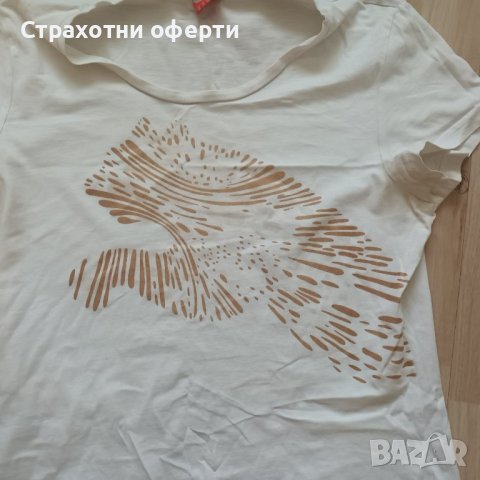 Бяла тениска Puma, снимка 2 - Тениски - 41016879