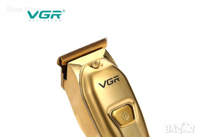Maшинка за подстригване VGR 965, Дисплей, 4 Приставки, 5W, 600mAh батерия, Метален корпус, Златен, снимка 5 - Машинки за подстригване - 39626414