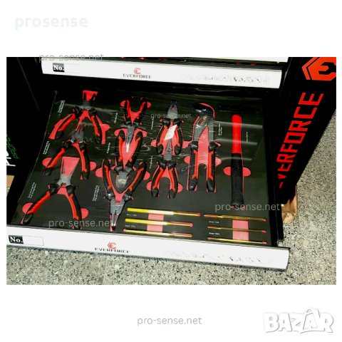 Шкаф с Инструменти 6 Чекмеждета 4 Пълно Оборудвани EVERFORCE, снимка 5 - Аксесоари и консумативи - 41471864