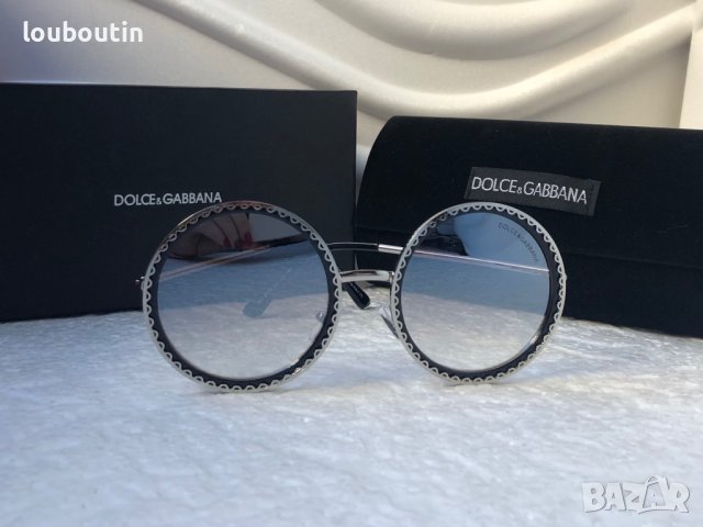 Dolce & Gabbana DG Дамски слънчеви очила кръгли овални, снимка 5 - Слънчеви и диоптрични очила - 38832189