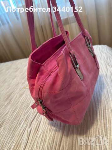 Комплект дамска чанта и обувки /естествен набук/, снимка 3 - Чанти - 40227110