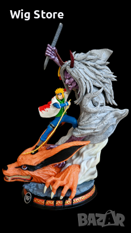 Аниме фигура Naruto - Minato Namikaze x Kurama 30cm, снимка 3 - Колекции - 44927908