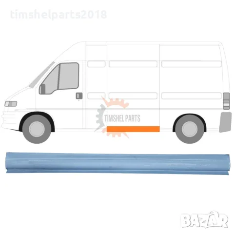 Страничен панел зад Шофьорска Врата "140 см" за Ducato- Boxer- Jumper от 1994 до 2006 год
