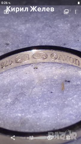 AVON Марков ИЗЯЩЕН КЛАСИЧЕСКИ СКЪПОЦЕНЕН СРЕБЪРЕН ГОДЕЖЕН ПРЪСТЕН СРЕБРО 925 сМНОГО МАРКИРОВКИ 38529, снимка 4 - Пръстени - 41450908