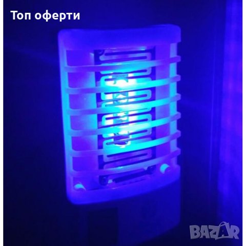 Нощна лампа против комари LED сензор Електронен капан за комари, снимка 2 - Лед осветление - 44465503