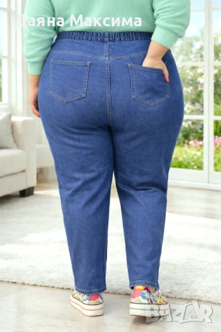 ГИГАНТ дънки с ластична талия 💥13€/ 25,43 лв, снимка 2 - Дънки - 53642244