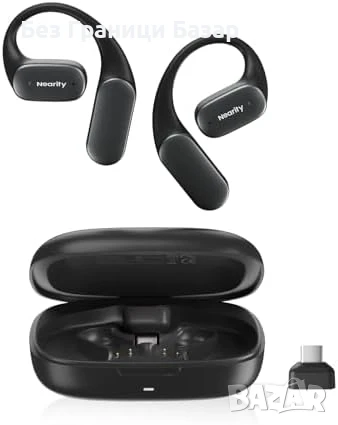 Нови Open Ear Bluetooth 5.3 Слушалки + USB Донгъл, 45 часа Батерия
