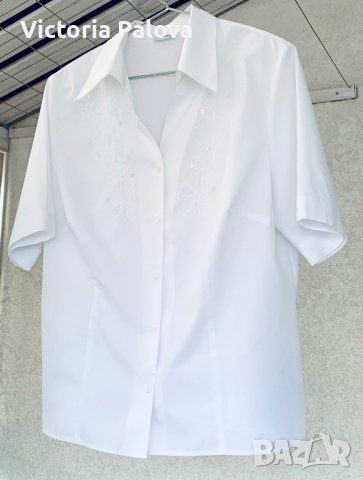 Красива бяла риза/блуза ERFO Германия, снимка 15 - Ризи - 41517870