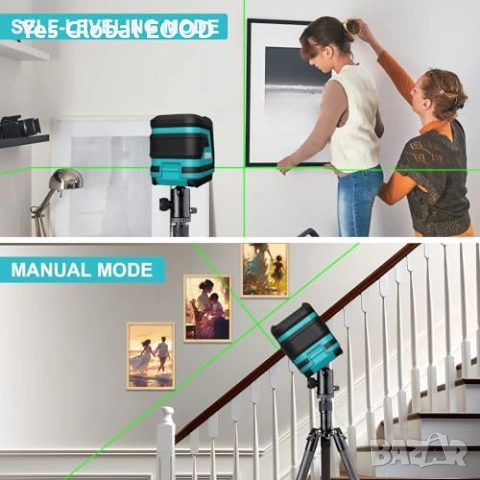 Kiprim LV8 зелен лазерен нивелир самонивелиращ, снимка 5 - Други инструменти - 53442778