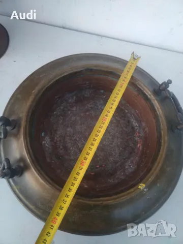 Лот от 6 броя бакърени/медни съдове. Цена за всичко 199лв. Може да се продадат и поотделно. Изпращам, снимка 14 - Антикварни и старинни предмети - 48922553