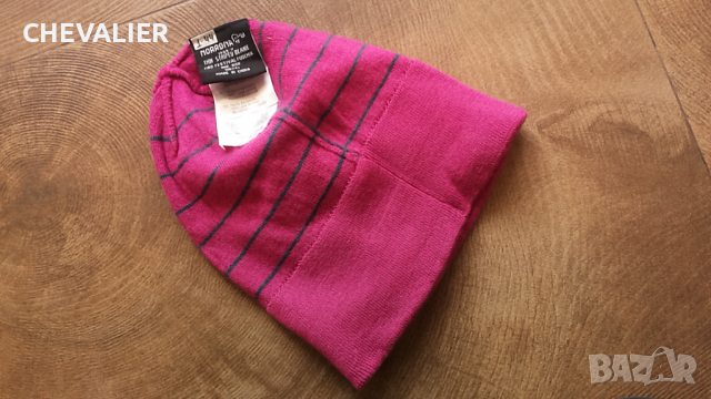 NORRONA 1469-11 THIN STRIPED BEANIE 100% MERINO ULL детска шапка 1-44, снимка 6 - Шапки, шалове и ръкавици - 36294334