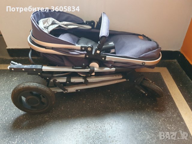 Бебешка комбинирана количка Moni - Gigi, деним, снимка 9 - Детски колички - 39253223