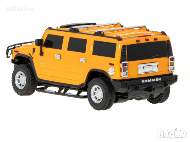 Лицензиран RC Hummer H2 автомобил, 1:24, жълт, мини джип, снимка 4 - Електрически играчки - 34394271