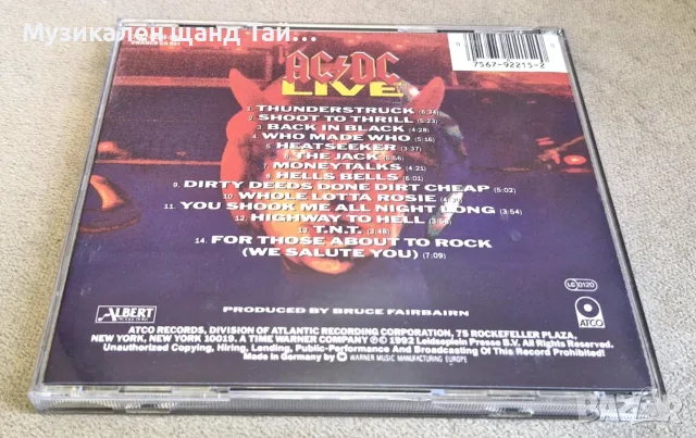 Компакт Дискове - Рок - Метъл: AC/DC – Live, снимка 2 - CD дискове - 55959146