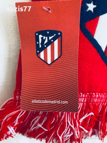 Шал на Атлетико Мадрид. Купен от стадиона в Мадрид. Нов, с етикет. 50лв, снимка 4 - Фен артикули - 52728268