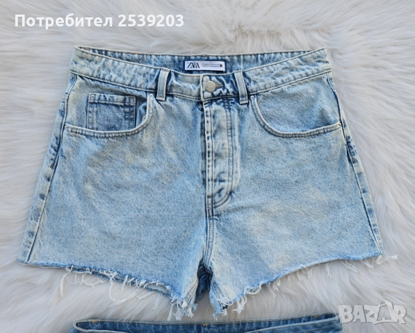 Къси дънкови панталони ZARA H&M размер L-ХL, снимка 9 - Къси панталони и бермуди - 51530299