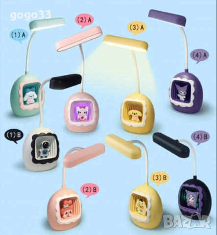 Детска LED настолна лампа с фигурки – забавна светлина за мечтатели, снимка 2 - Други - 50860116