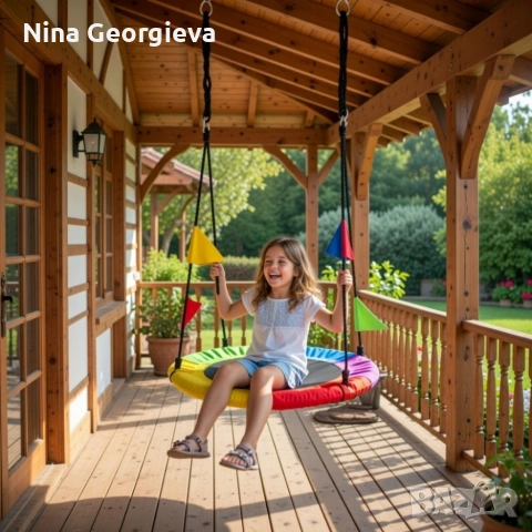 Люлка "Щъркелово гнездо" — здрава, удобна и подходяща за деца и възрастни до 150 кг, снимка 2 - Детски люлки - 53321994