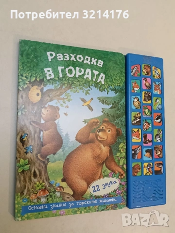 Разходка в гората - книга със звуци - Магдалена Стоянова (Фют, Лукс. издание, Отл. състояние), снимка 2 - Детски книжки - 53736281