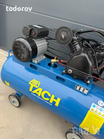 ПРОМЦИЯ 2025 Компресор за въздух 100L 3 НР / 2.2 кв 8 бара усилен дебит - 360 л/м, снимка 5 - Компресори - 49641976