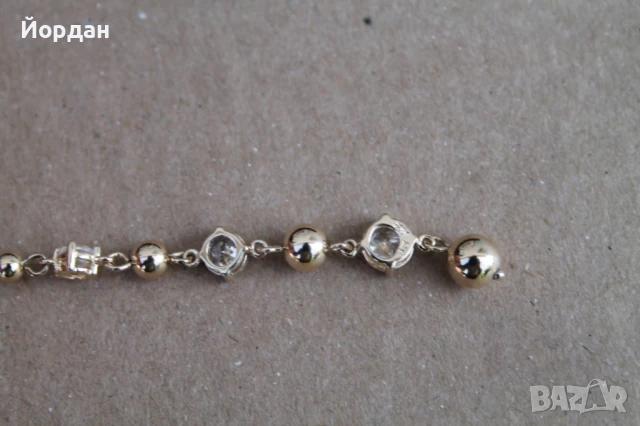 Сребърно колие с позлата, снимка 11 - Колиета, медальони, синджири - 50772333