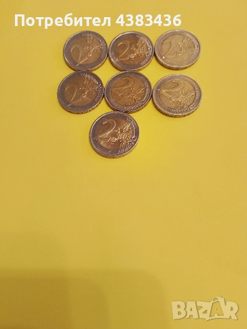 монети от 2 евро, снимка 2 - Нумизматика и бонистика - 53443517
