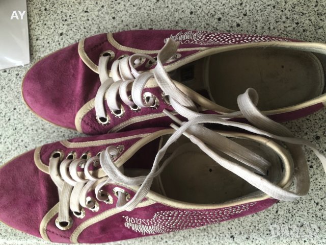 Дамски кецове естествен велур Jette, снимка 1