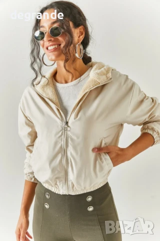 Спортно яке с ефектна визия, снимка 2 - Якета - 51128784