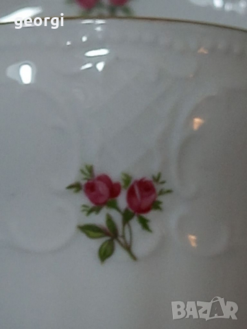 Немски порцеланов сервиз за кафе Feltmann Weiden 2 чаши с чинийки , снимка 7 - Чаши - 36249272