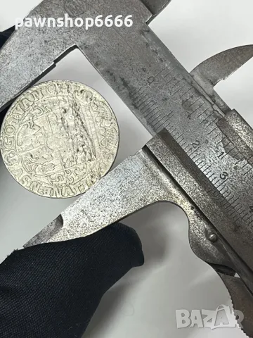 Сребърна монета 1622 Polish-Lithuanian Commonwealth Sigismund III Silver 1/4 Thaler, снимка 11 - Нумизматика и бонистика - 48283825