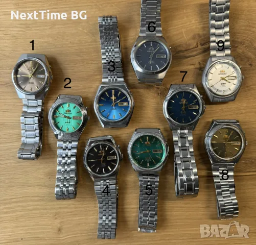 коллекция от оригинални винтидж часовници orient automatic 