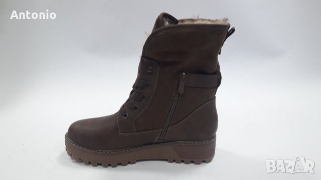 Дамски боти 0894 кафяви,много топли, снимка 5 - Дамски боти - 34624839