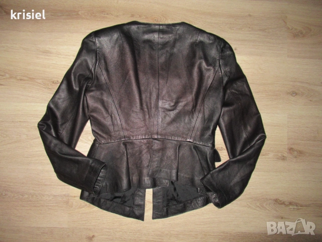 ZARA--ЕСТЕСТВЕНА КОЖА,СТРАХОТНО ЯКЕ--М номер, снимка 5 - Якета - 53855969