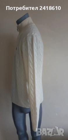 POLO Ralph Lauren Cable Wool Half Zip Jumper Mens Size M / L НОВО! ОРИГИНАЛ! Мъжкa Жилетка с 3/4 Цип, снимка 13 - Пуловери - 52352840