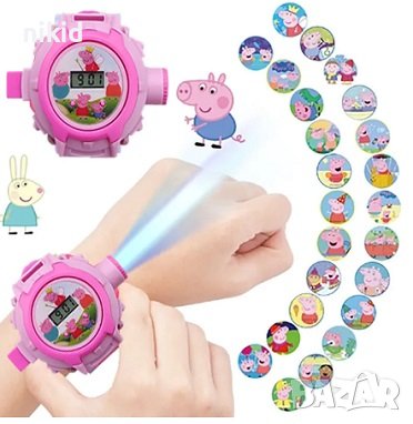 3D Пепа Пиг peppa pig детски часовник прожектор, снимка 5 - Детски - 30031010