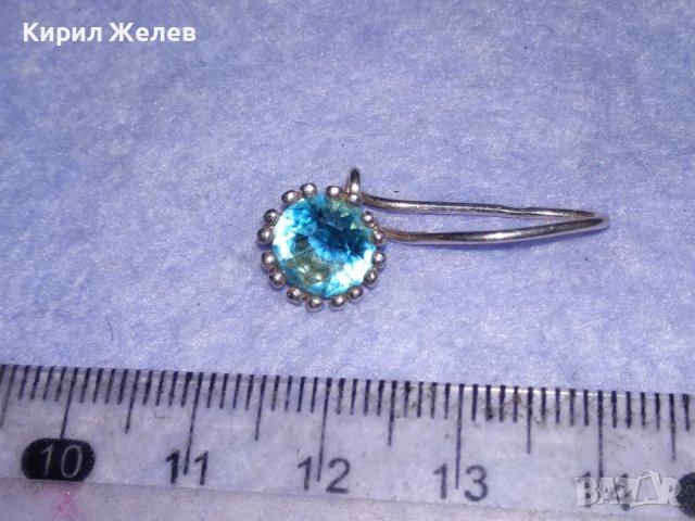 ПРЕКРАСНА ФИНА МАЙСТОРСКА СКЪПОЦЕННА СРЕБЪРНА ОБЕЦА СРЕБРО 925 с ЮВЕЛИРНО ФАСЕТИРАН СИН ЦИРКОН 38689, снимка 16 - Обеци - 41741409