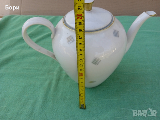 Немски класически порцеланов чайник, снимка 8 - Аксесоари за кухня - 36224398