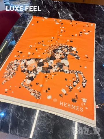 Balenciaga ⚜️ Hermes ⚜️Dior ⚜️Дамски Кашмирени Шалове , снимка 15 - Шалове - 56046130