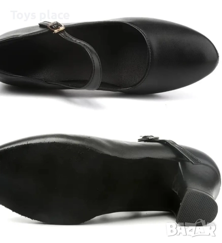 38н Обувки за танци, кожени обувки за народни танци, снимка 6 - Дамски обувки на ток - 51623603