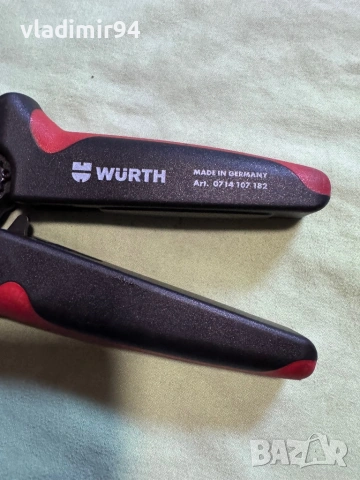 Wurth Zebra кримп клещи, снимка 2 - Други инструменти - 53762039