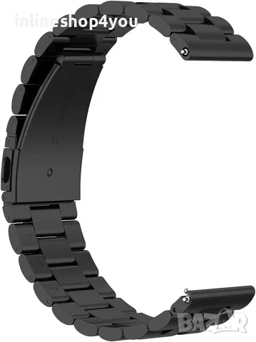 Метална Стоманена Верижка за часовник HONOR Watch 6 - Черен, снимка 4 - Каишки за часовници - 55878087