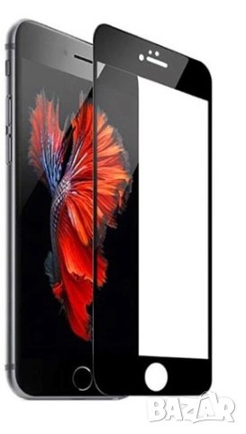 Протектори 9D меко матово керамично фолио за iPhone 7/iPhone 8/ iPhone SE, черна рамка, снимка 2 - Фолия, протектори - 41115246