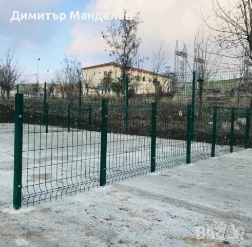 Ограда. Метални оградни пана и колове. Мрежа с декорация. Врати, снимка 8 - Строителни материали - 55985280