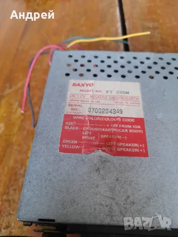 Старо автомобилно радио,радиокасетофон SANYO, снимка 4 - Други ценни предмети - 49575253
